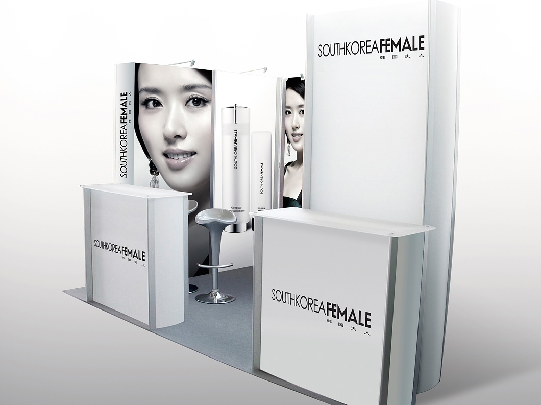 韩国夫人化妆品专卖店零售环境空间