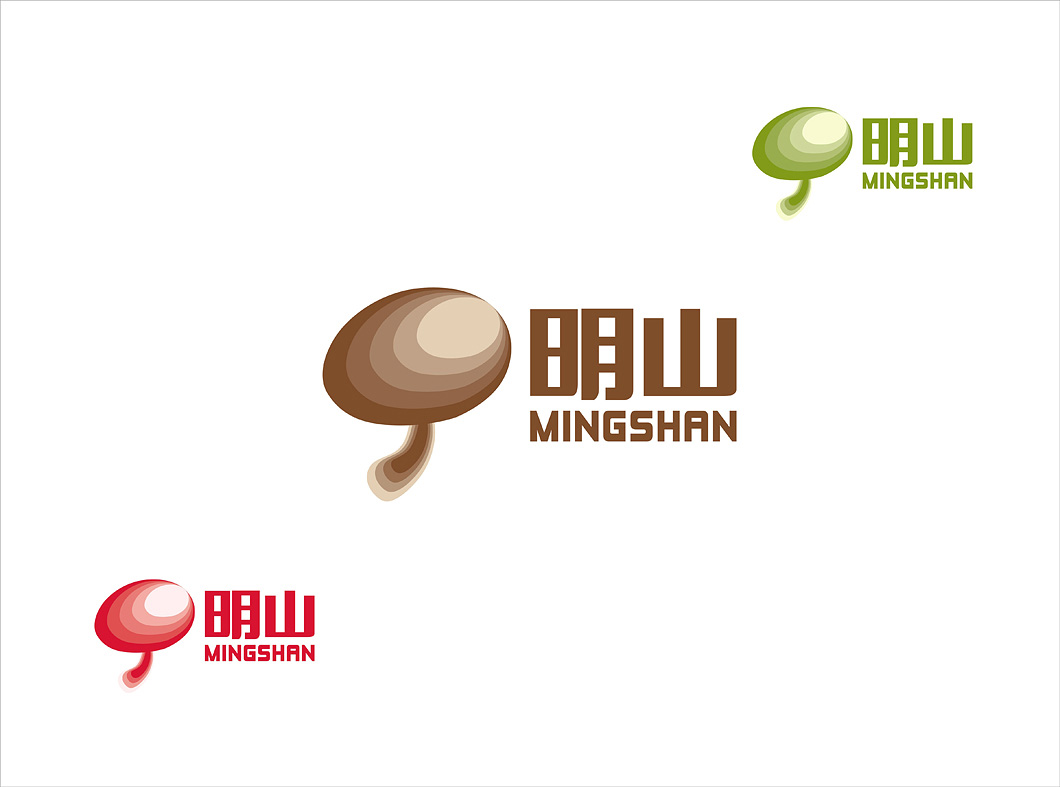 明山有机菇集团标志设计