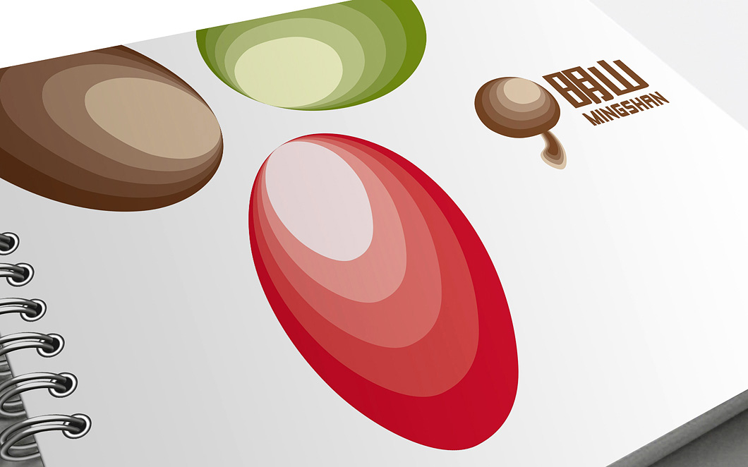 明山有机菇集团标志设计